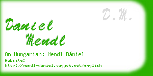 daniel mendl business card